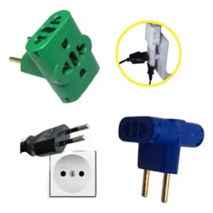 Adaptador Plug T Pino Universal 3 Entradas 10a/20a